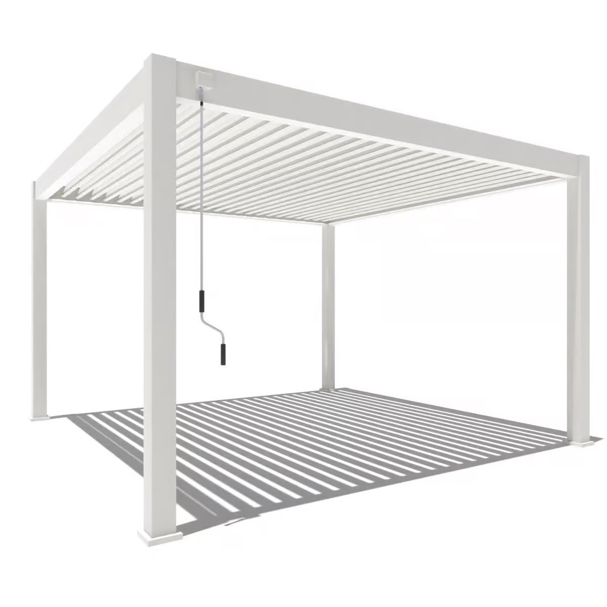 Deluxe PLUS alumiinipergola 4 x 4 m - White
