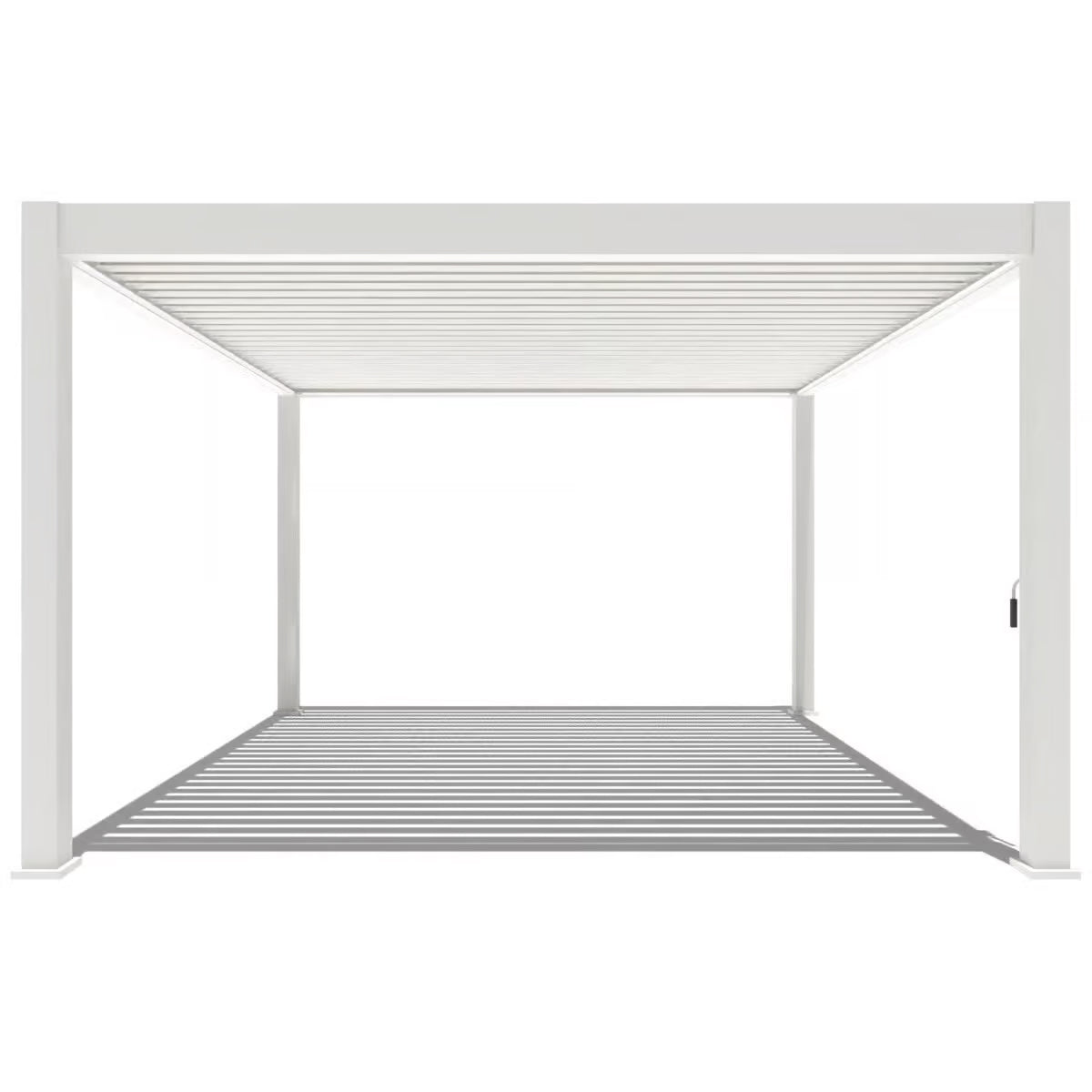 Deluxe PLUS alumiinipergola 4 x 4 m - White