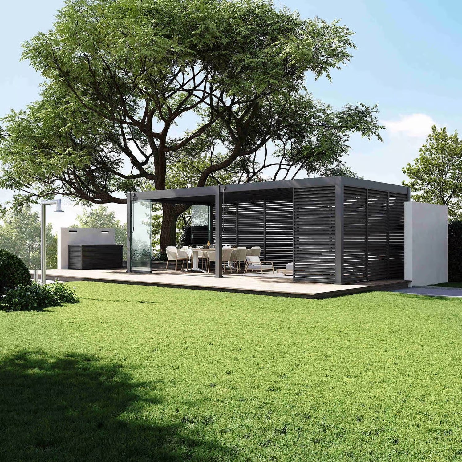 Vaakalamelli- / rimaseinä - antrasiitti