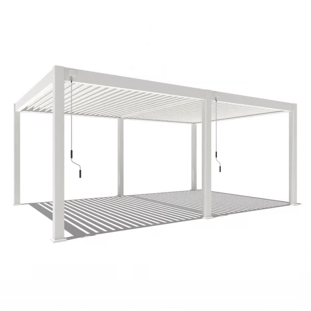 Deluxe PLUS alumiinipergola 4 x 6 m - White