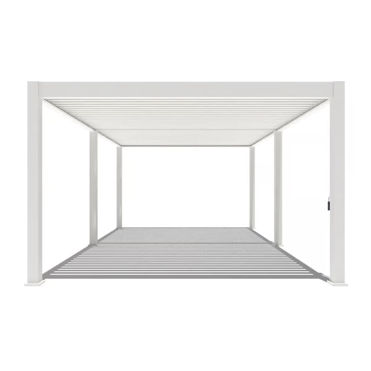 Deluxe PLUS alumiinipergola 4 x 6 m - White
