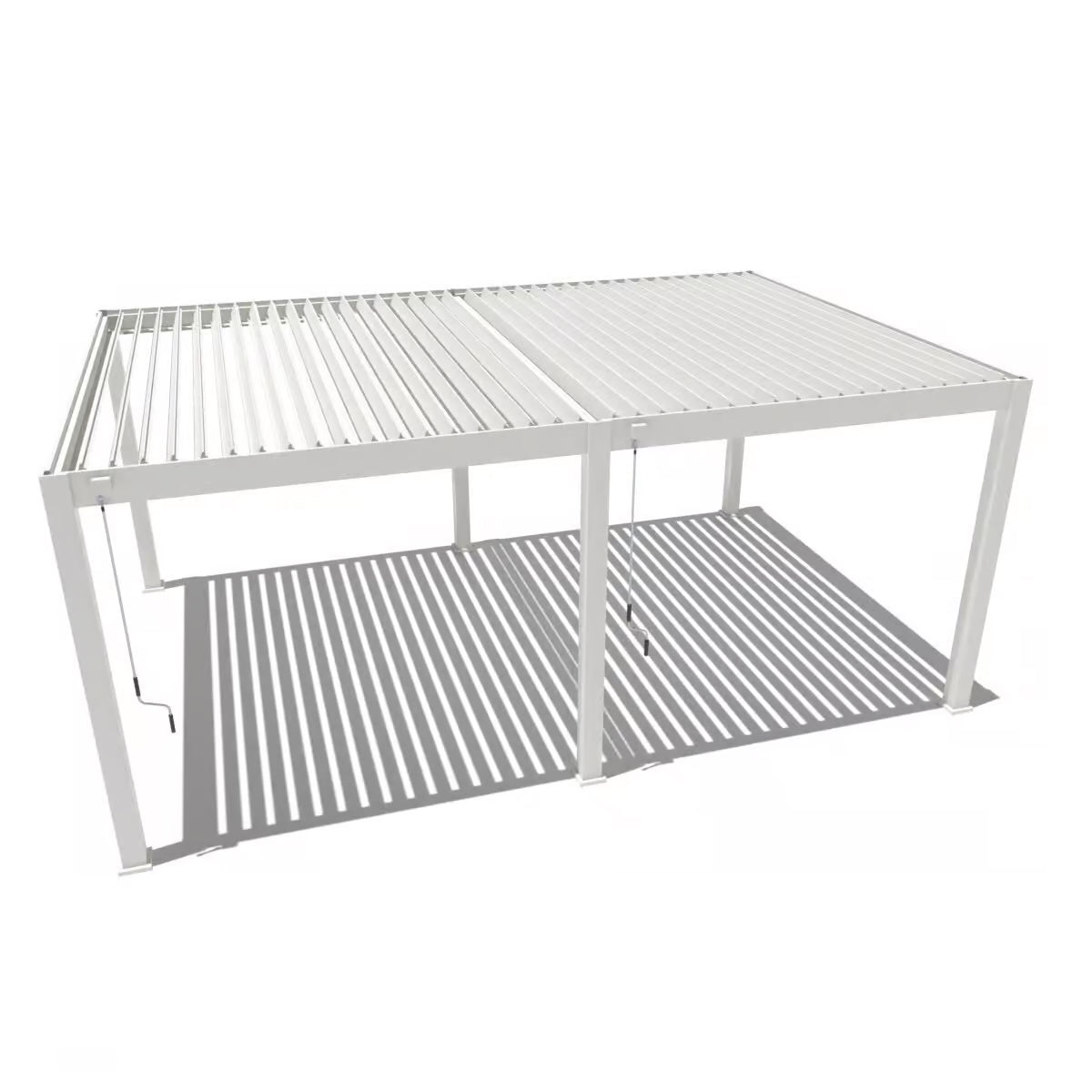 Deluxe PLUS alumiinipergola 4 x 6 m - White