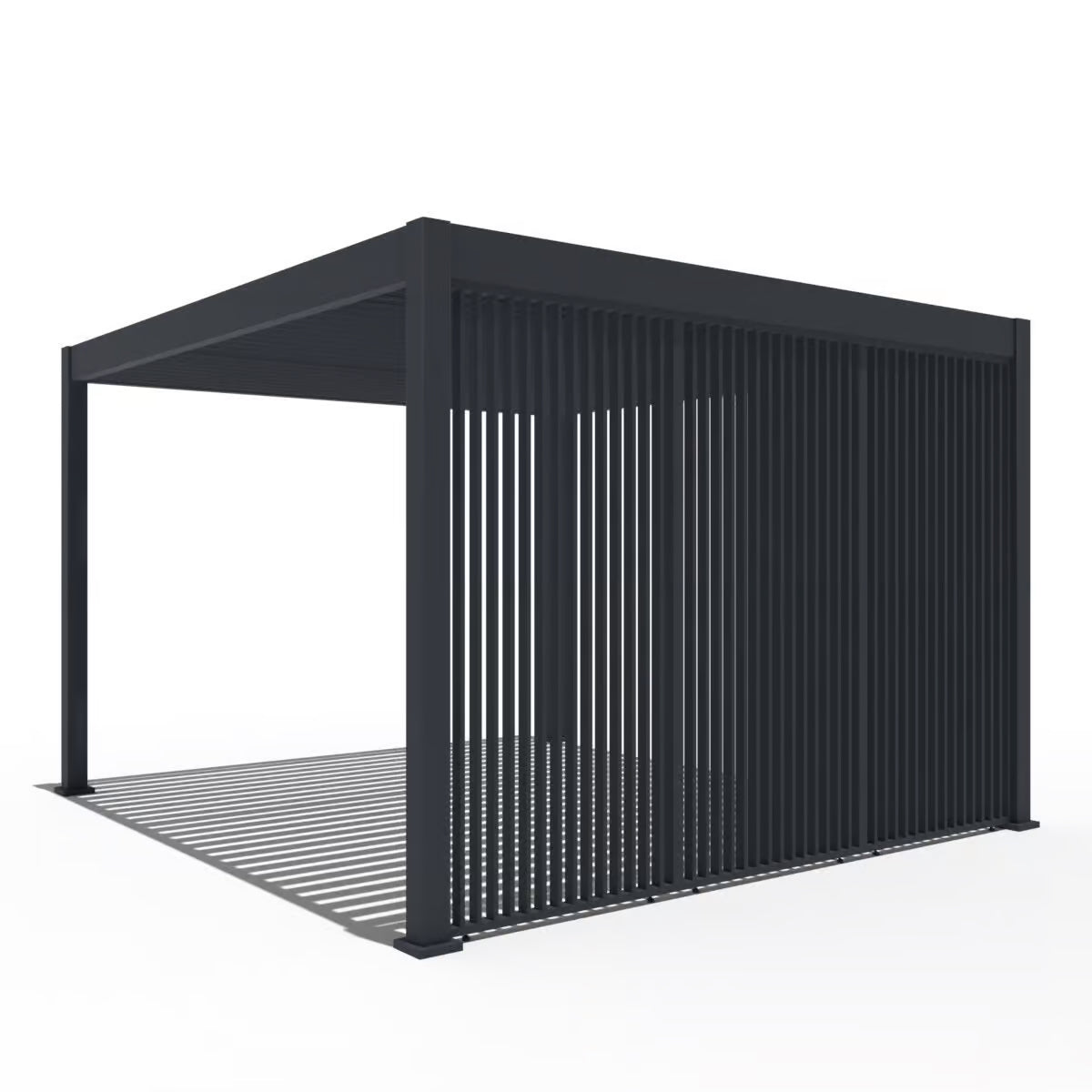 Pystylamelli- / rimaseinä - antrasiitti