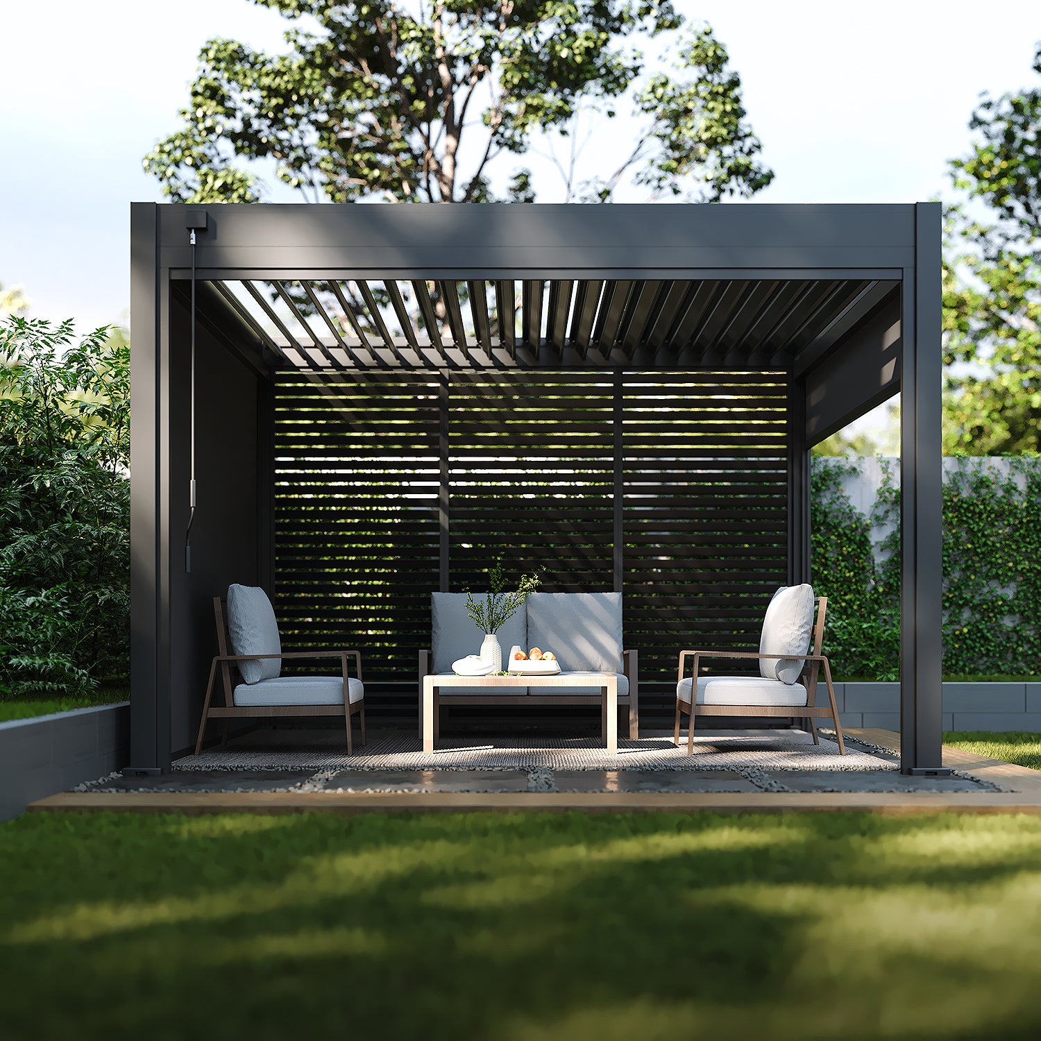 Classic pergola 3.6 x 3 m - Antrasiitti