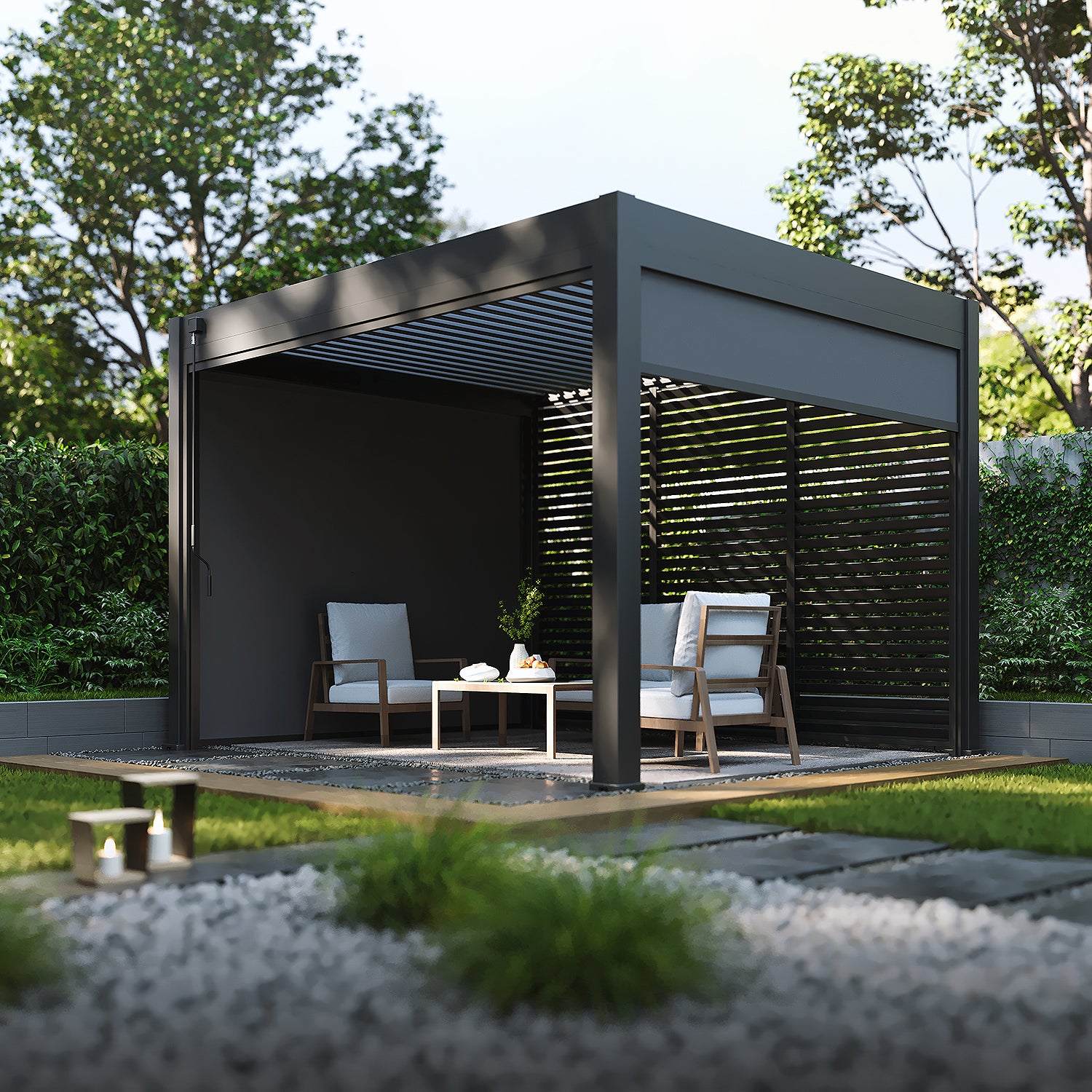 Classic pergola 3.6 x 3 m - Antrasiitti