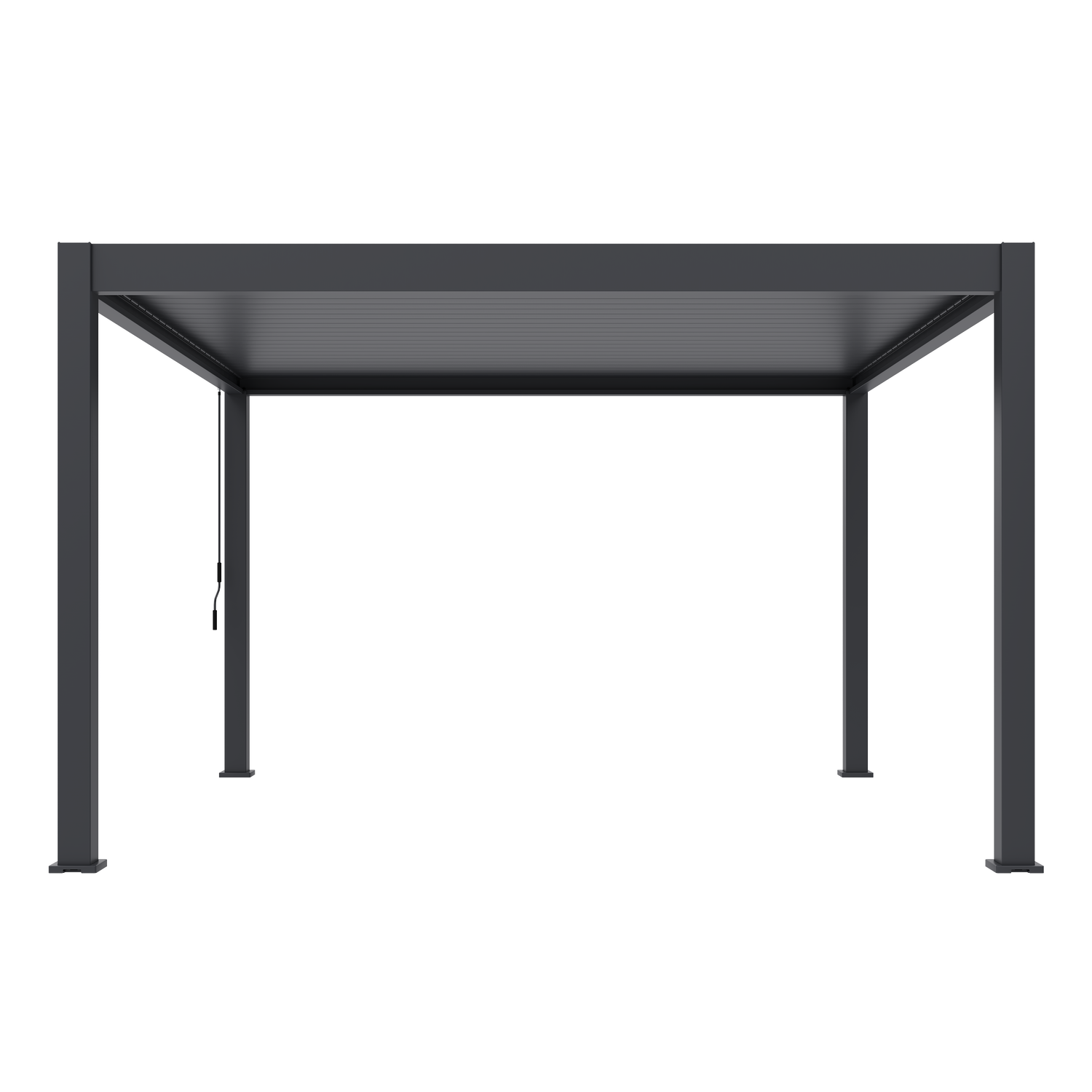 Deluxe PLUS alumiinipergola 4 x 4 m - Antrasiitti