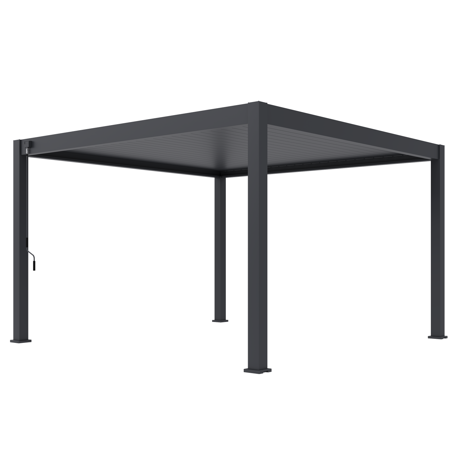 Deluxe PLUS alumiinipergola 4 x 4 m - Antrasiitti