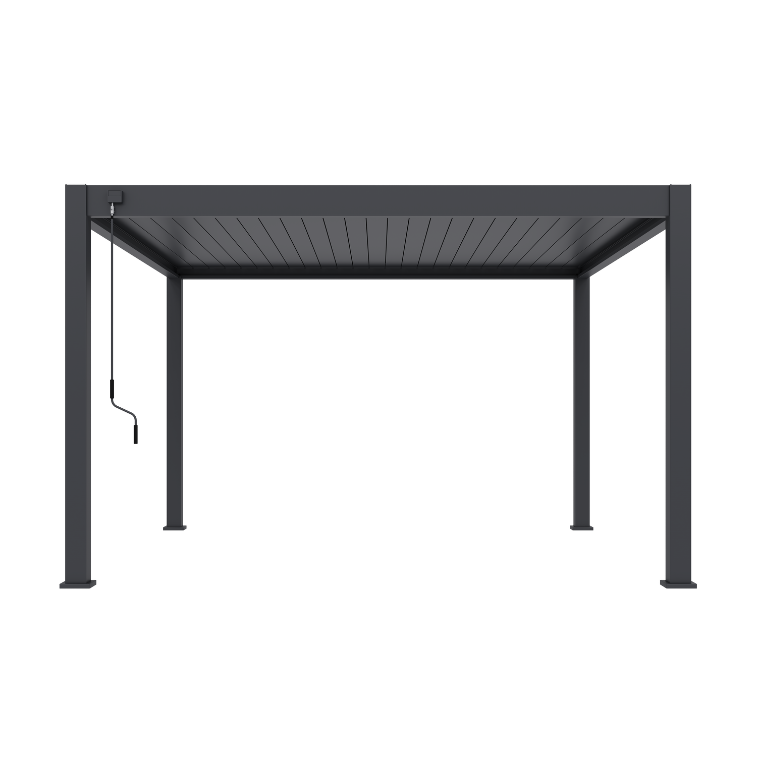 Deluxe PLUS alumiinipergola 4 x 4 m - Antrasiitti