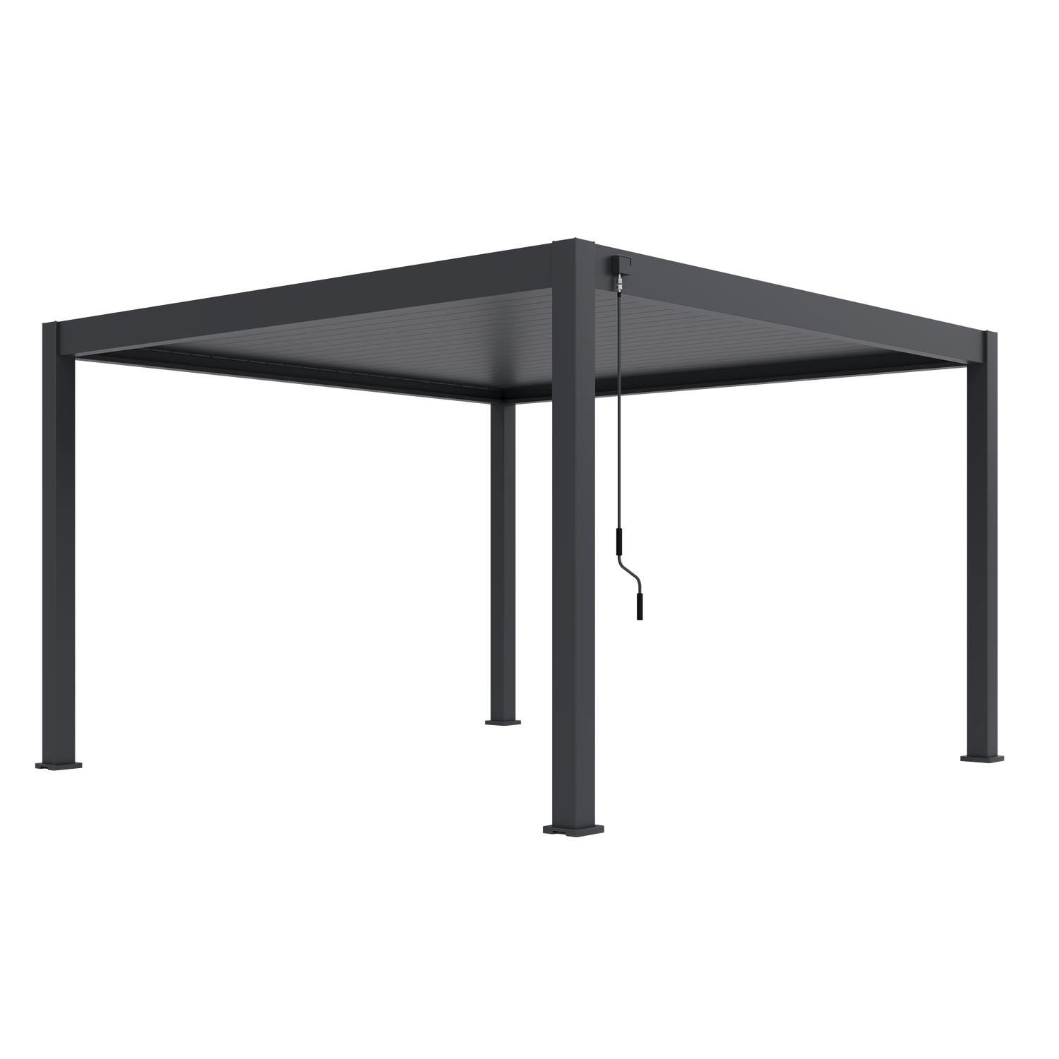 Deluxe PLUS alumiinipergola 4 x 4 m - Antrasiitti