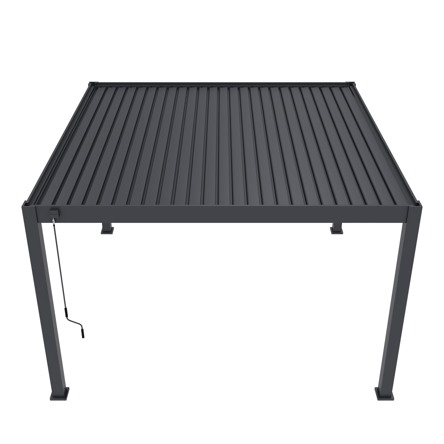 Deluxe PLUS alumiinipergola 4 x 4 m - Antrasiitti