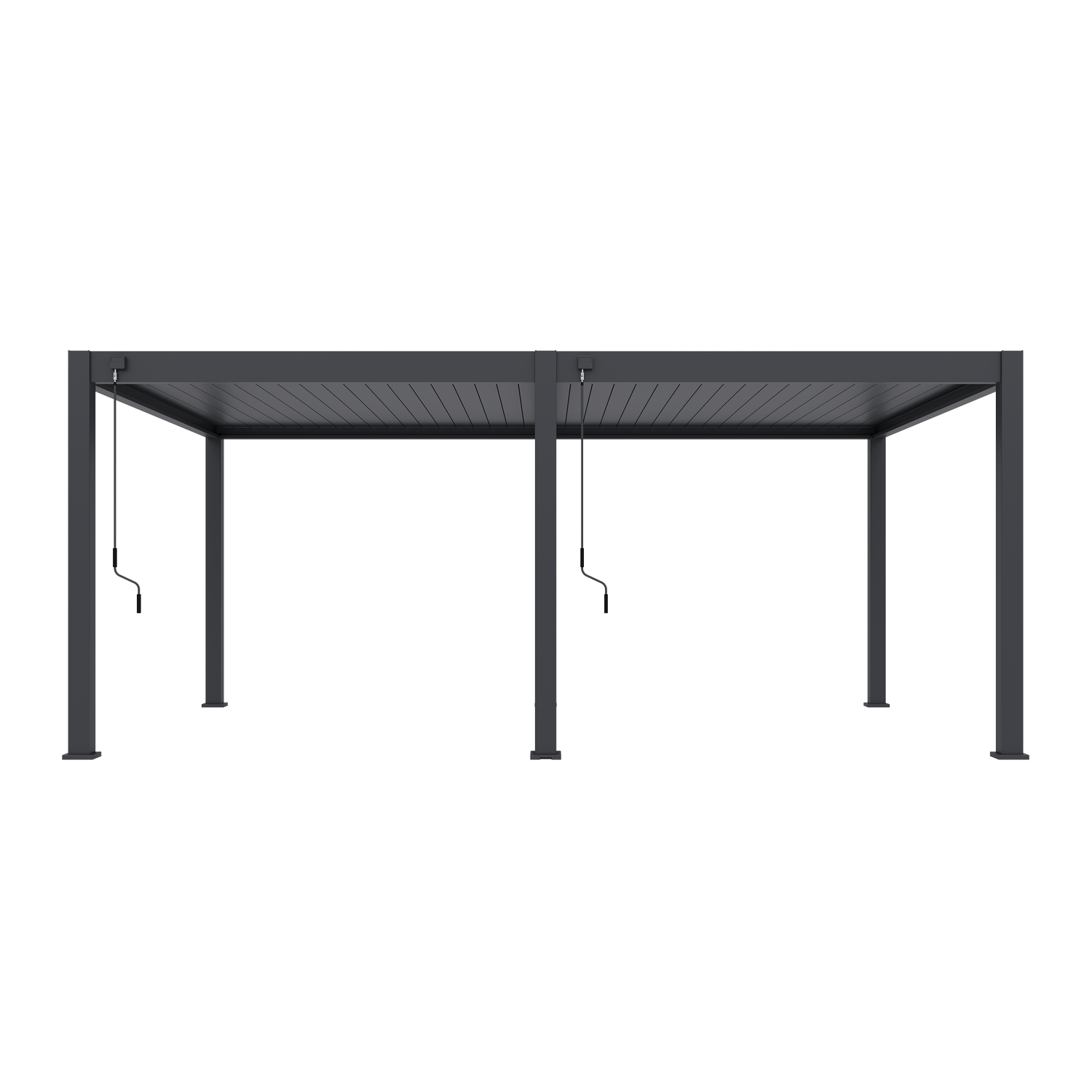 Deluxe PLUS alumiinipergola 4 x 6 m - Antrasiitti