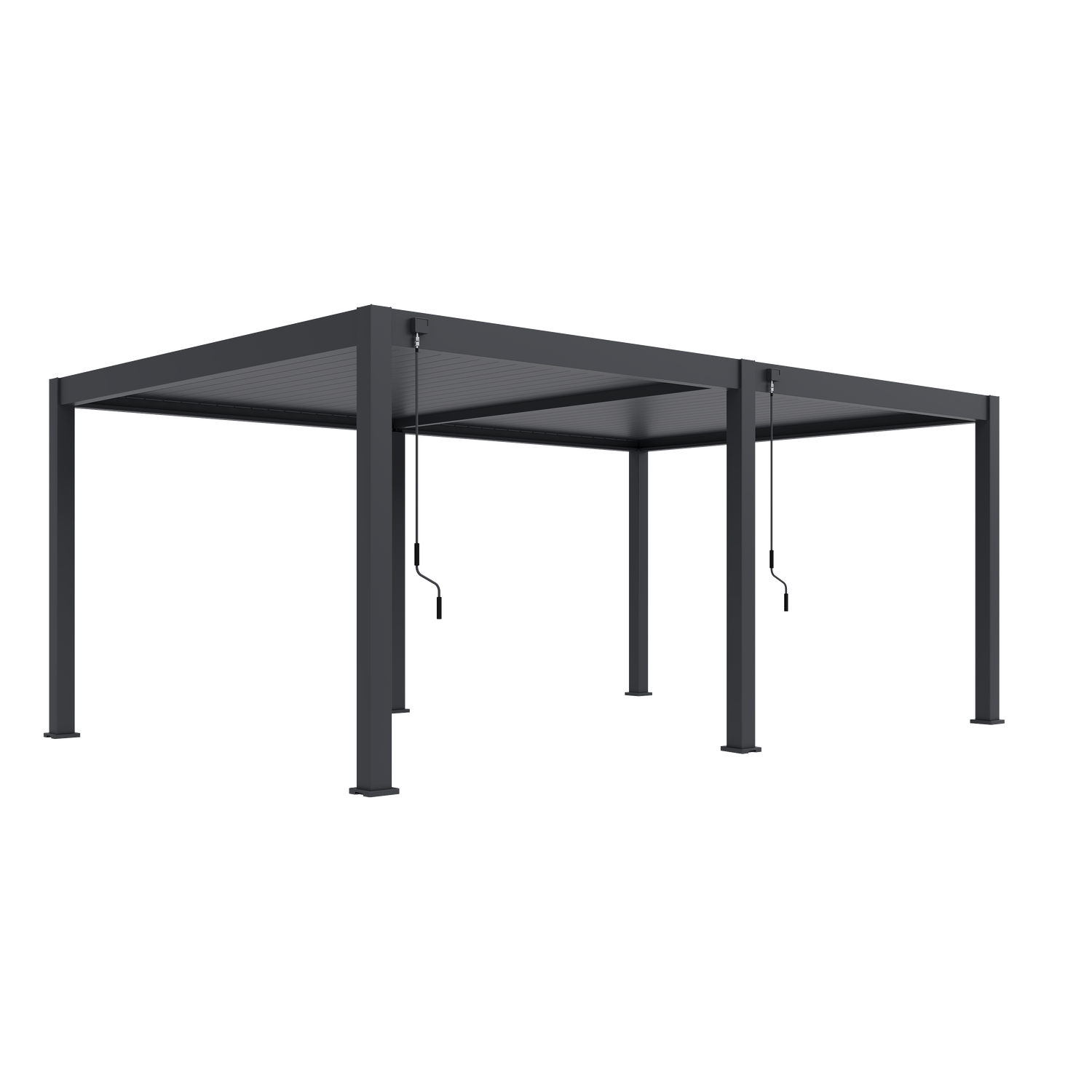 Deluxe PLUS alumiinipergola 4 x 6 m - Antrasiitti