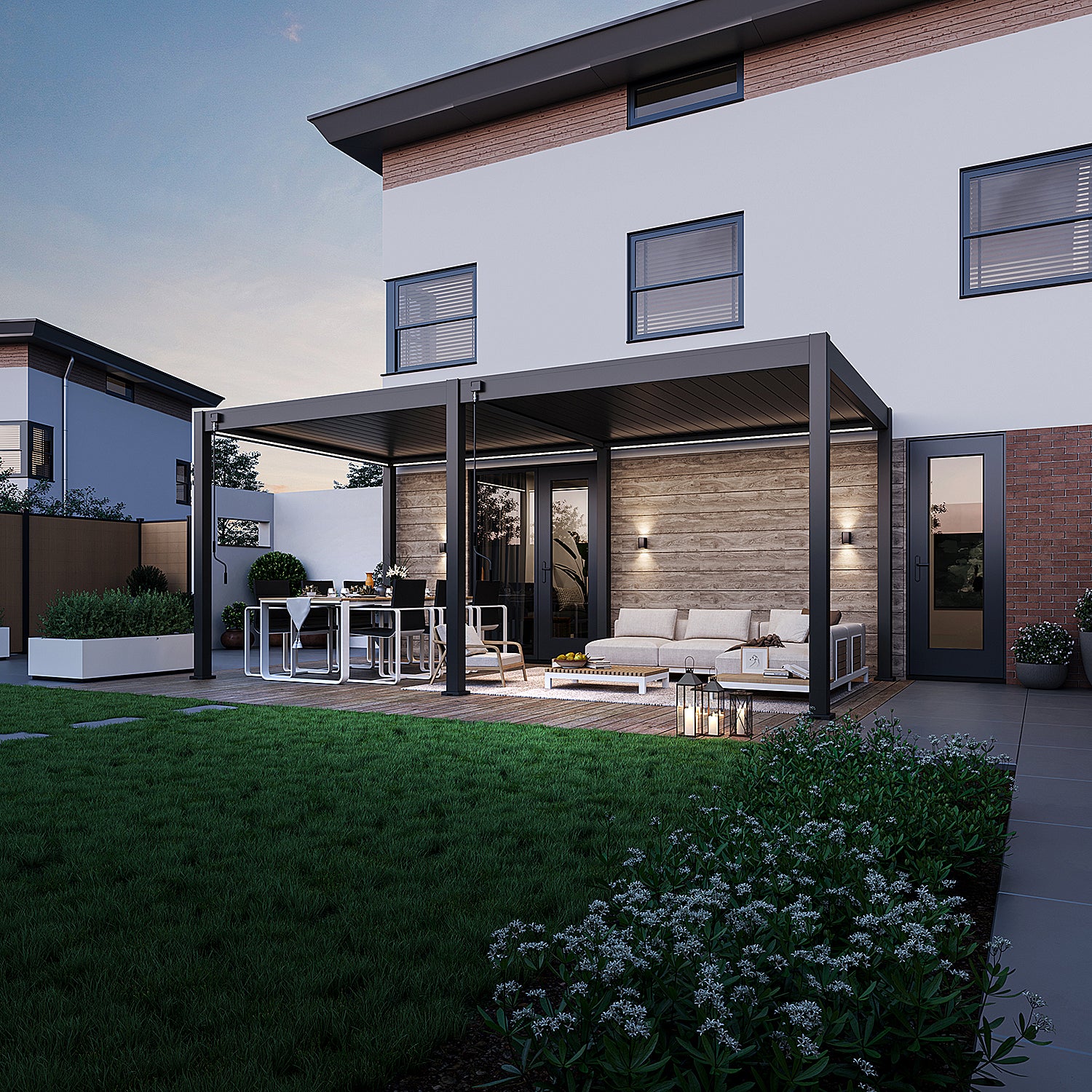 Deluxe pergola 3 x 6 m - Antrasiitti